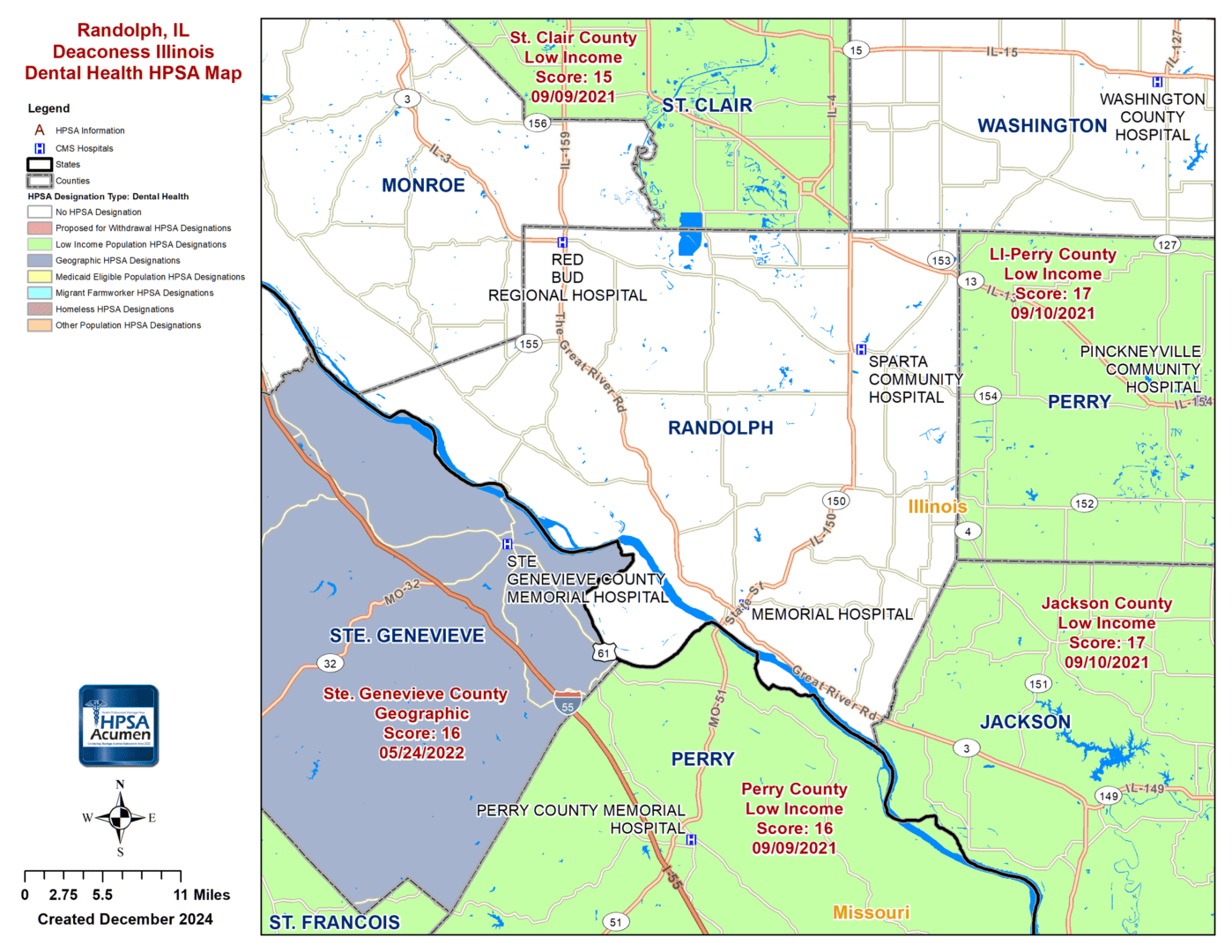 DH Randolph Map