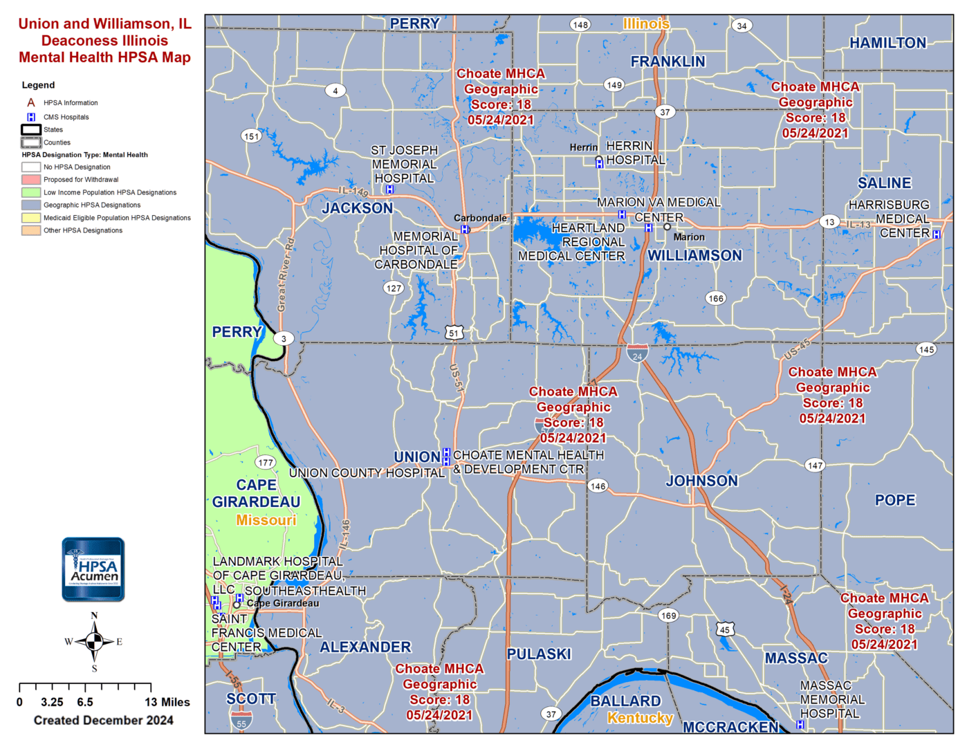 MH Union WIlliamson Map