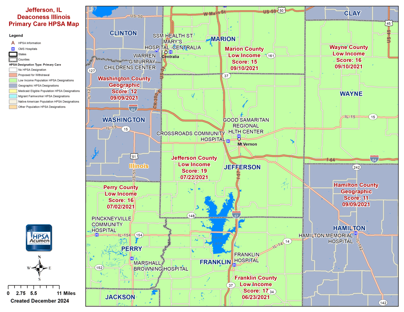 PC Jefferson Map