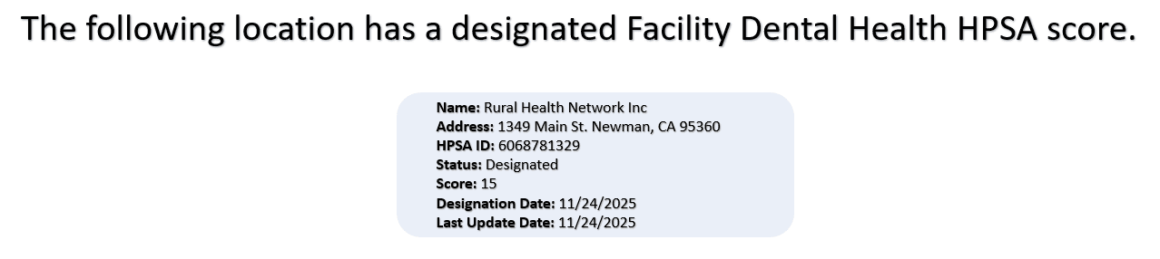 2025 RHN DH Facility Score