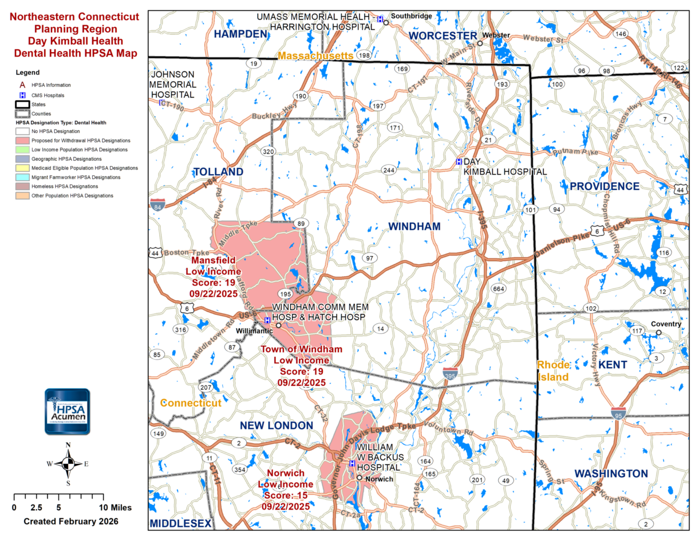 Windham, CT DH HPSA Map (PNG)